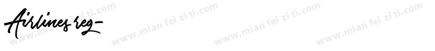 Airlines reg字体转换
